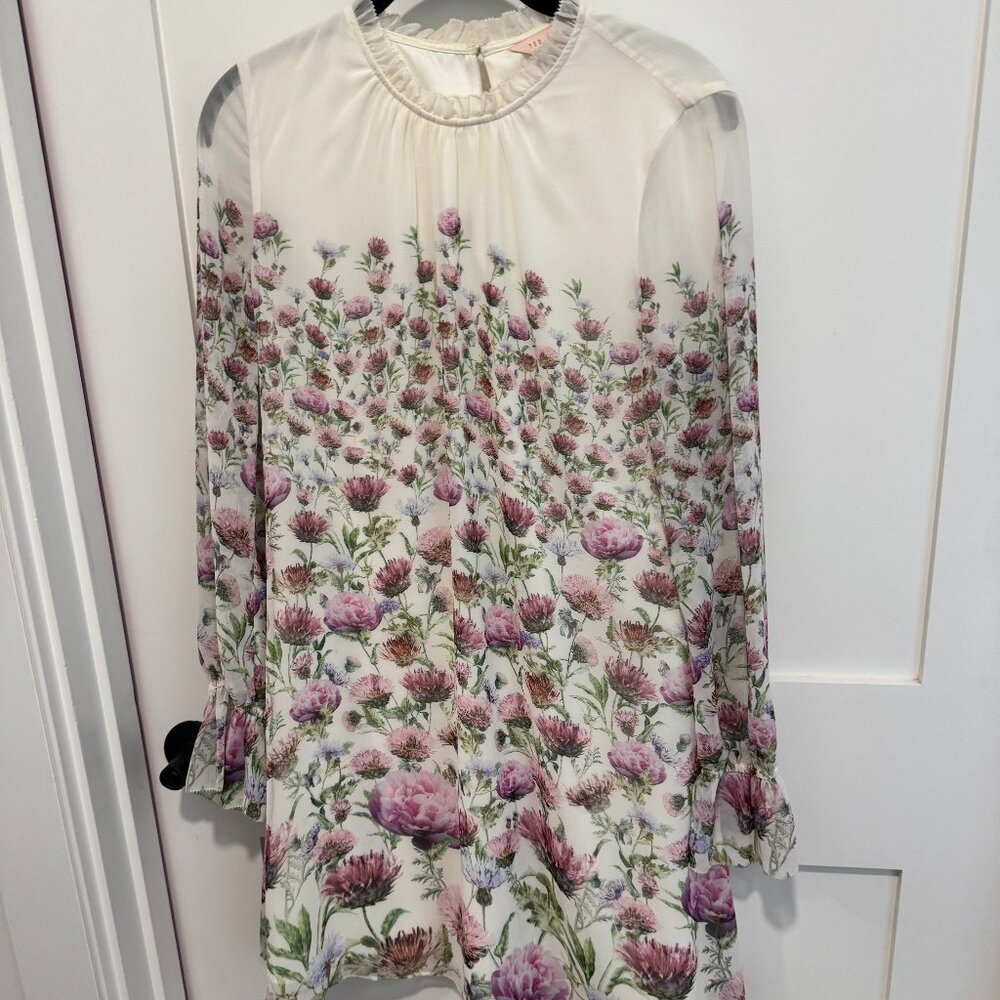 Ted Baker Gorgeous Flowery Dress Size 1